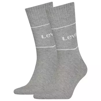 Носки Levis Short Cut Logo Sport 2 шт, серый