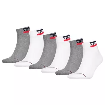 Носки LEVIS Socks, цвет Grey/White