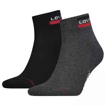 Носки Levis Sportswear Logo Mid 2 шт, черный