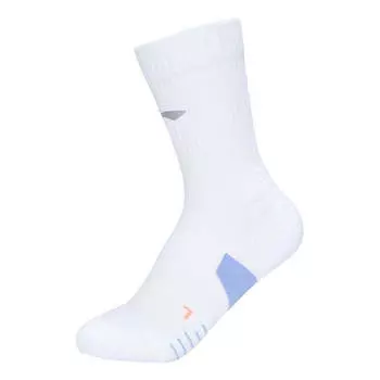 Носки Li-Ning Professional Mid-Crew 3M Athletic Running Socks 'White', белый