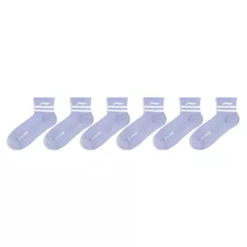 Носки LiNing унисекс, 6 пар, синие