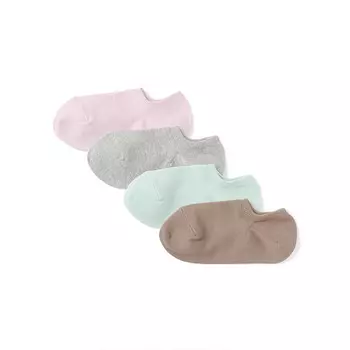 Носки-лодочки Muji женские, розовый / серый