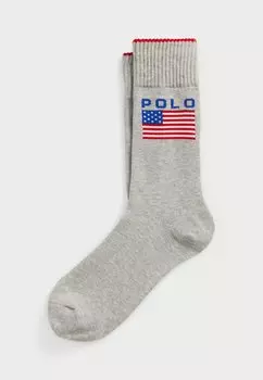 Носки LOGO FLAG CREW SOCKS Polo Ralph Lauren, серый