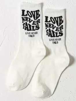 Носки Loo с надписью, кремовый/бежевый