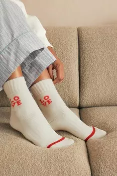 Носки Lounge с амортизирующей подошвой, 2 упаковки Next, экрю