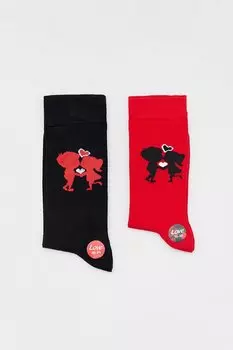 Носки Lover, 2 шт. Fullamoda, красный