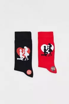 Носки Lover, 2 шт. Fullamoda, красный