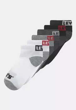 Носки Low Cut 6 Pack Unisex Levi's, цвет dark grey heather
