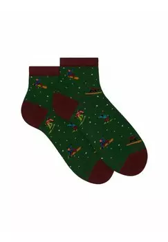 Носки LOW-CUT WITH SNOWBOARD MOTIF Gallo, зеленый