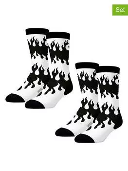 Носки Lucky Socks, черный/белый