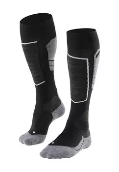 Носки лыжные SK4, смесь шерсти мериноса, влагорегулирующие, мужские FALKE, цвет Black-Mix