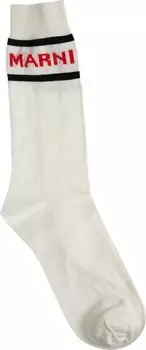 Носки Marni 'Lily White', белый