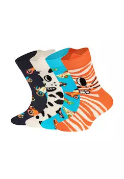 Носки машинки, кошки и собаки Happy Socks, мультиколор