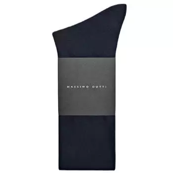 Носки Massimo Dutti Long Cotton, темно-синий