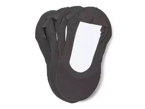 Носки MeMoi вкладыши короткие 2 пары, черный