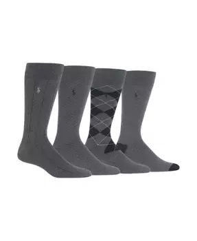 Носки Men's Classic Multi Slack 4-Pack Polo Ralph Lauren, серый