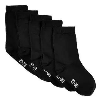 Носки Minymo Ankle Solid 5 Pack, черный