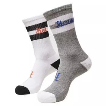 Носки Mister Tee Heaven Hell Long 2 шт, разноцветный