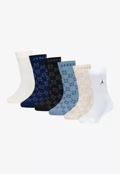 Носки MONOGRAM ESSENTIAL CREW UNISEX 6 PACK Jordan, светло-коричневый