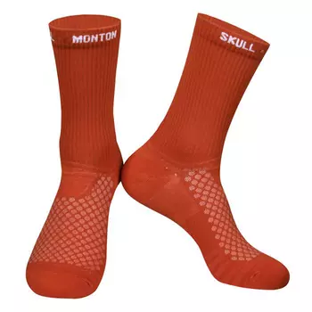 Носки Monton Skull Sunday 60028 Unisex, оранжево-красный