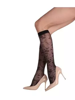 Носки Mura Kniestrmpfe PIZZO INES, черный