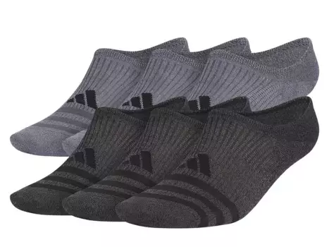 Носки мужские Adidas Superlite 3.0 No Show - 6 пар, серые/угольные