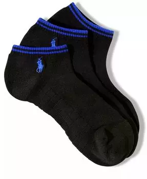 Носки мужские, Atheltic Technical Low Cut No Show Performance 3 шт. в упаковке Polo Ralph Lauren, черный