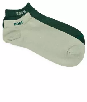 Носки мужские Boss короткие 2 пары, зеленый