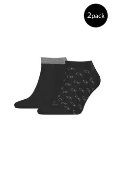 Носки мужские Calvin Klein короткие 2 пары, черный