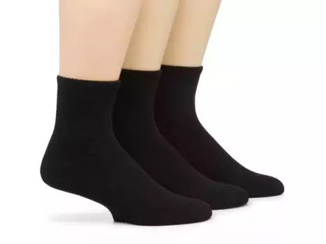 Носки мужские черные удлиненные по щиколотку, микс № 6 - 5 шт. в упаковке