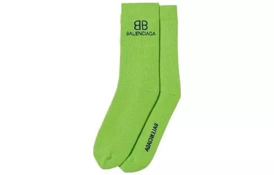 Носки мужские Balenciaga до середины икры, зеленый