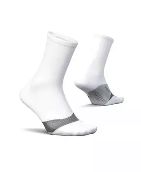 Носки мужские Elite Light Cushion Mini Crew Sock — спортивные носки с направленной компрессией — большие Feetures, белый