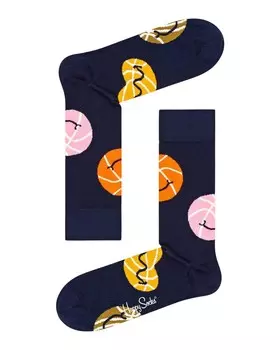 Носки мужские Happy Socks с принтом, синий