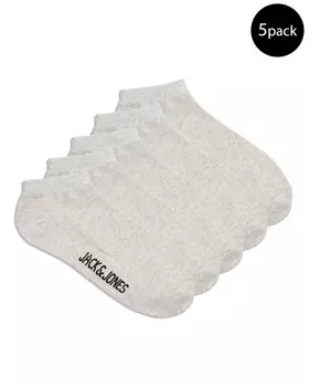 Носки мужские Jack & Jones короткие 5 пар, серый