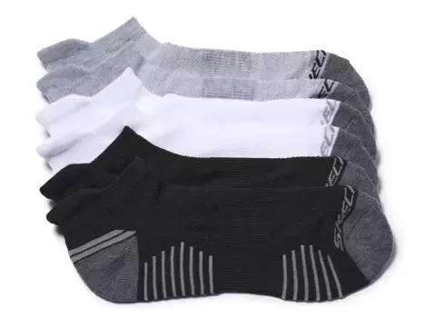 Носки мужские No Show - набор 6 пар Skechers, Black/White/Grey