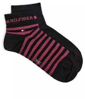 Носки мужские Tommy Hilfiger 2 пары, черный/бордовый