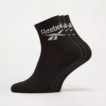 Носки на четверть Reebok, 3 пары, черный