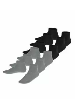 Носки Набор носков Happy 6-Pack Sneaker FALKE, цвет black/grey