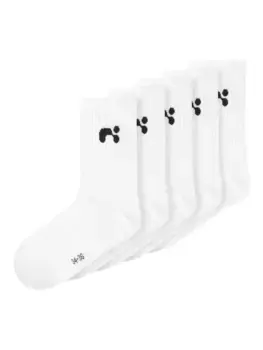 Носки Name It "NKNLARIS 5P SOCK NOOS" (упаковка, 5 пар), белый