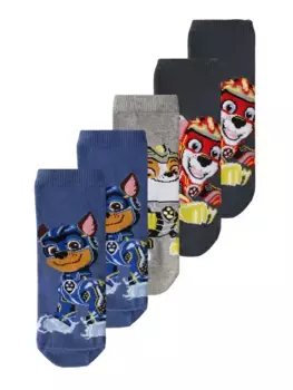 Носки Name It "NMMONO PAWPATROL 5PK SOCK" (5 пар), серый