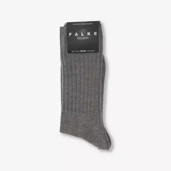 Носки Nelson из шерстяной смеси длиной до середины икры Falke, серый