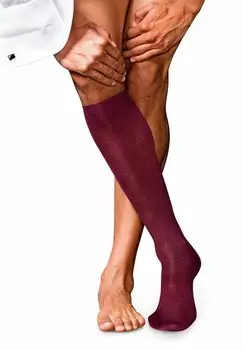 Носки НЕТ. 6 FINEST MERINO & SILK ДО КОЛЕНА FALKE, бароло