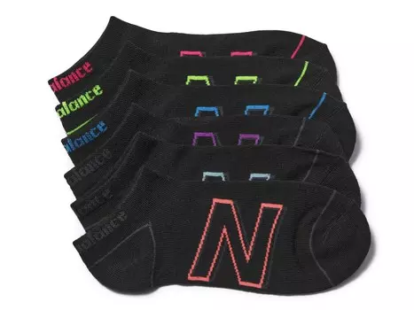 Носки New Balance Neon 6 шт, черный