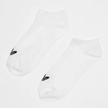 Носки-невидимки adicolor Trefoil (3 шт.) adidas Originals, цвет white