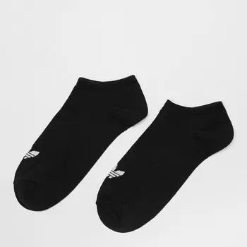 Носки-невидимки adicolor Trefoil (3 шт.) adidas Originals, цвет black
