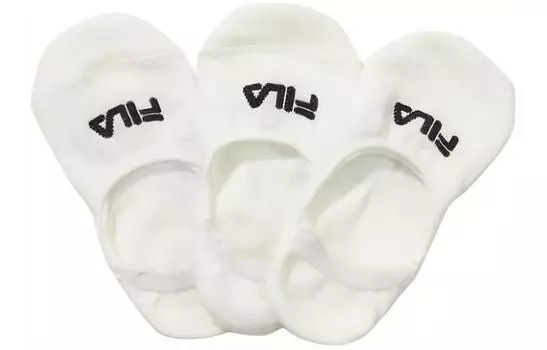 Носки-невидимки унисекс, 3 шт FILA, 3 Pack (White+White+White)