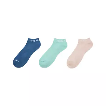 Носки-невидимки унисекс, 3 шт Jordan, 3-Pack (Blue+Green+Pink)