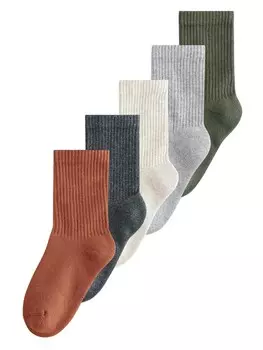 Носки Next, цвет Chestnut brown/mottled grey/Dark green/mottled white