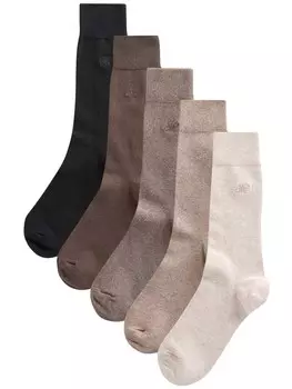 Носки Next, цвет Ecru/mottled beige/Chocolate/Black