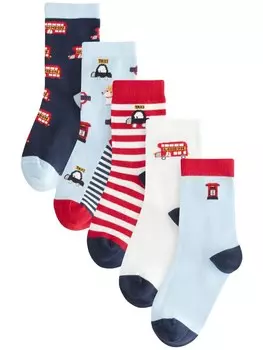 Носки Next, цвет marine blue/Light blue/Red/White